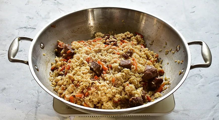 Beef Plov in a Skillet - Walfosbrand.com