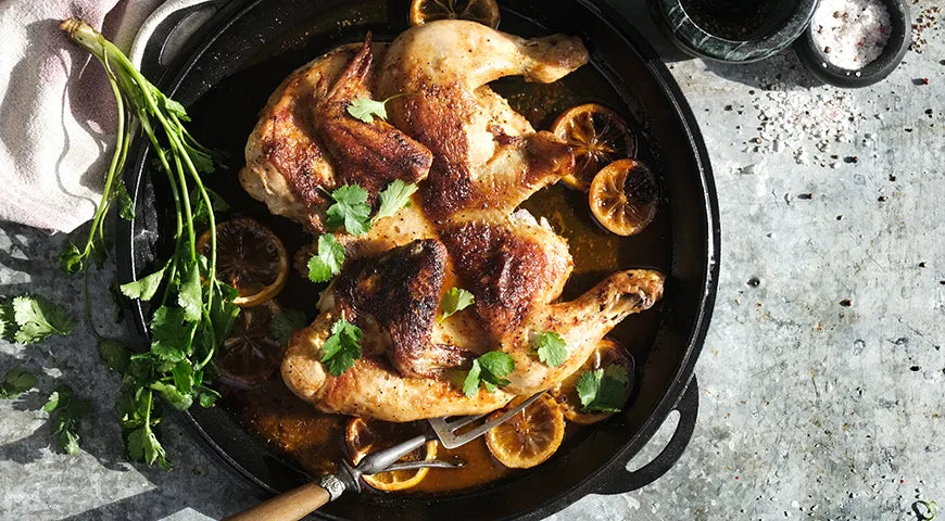 Georgian-Style Pressed Chicken (Tsyplenok Tapaka) - Walfosbrand.com