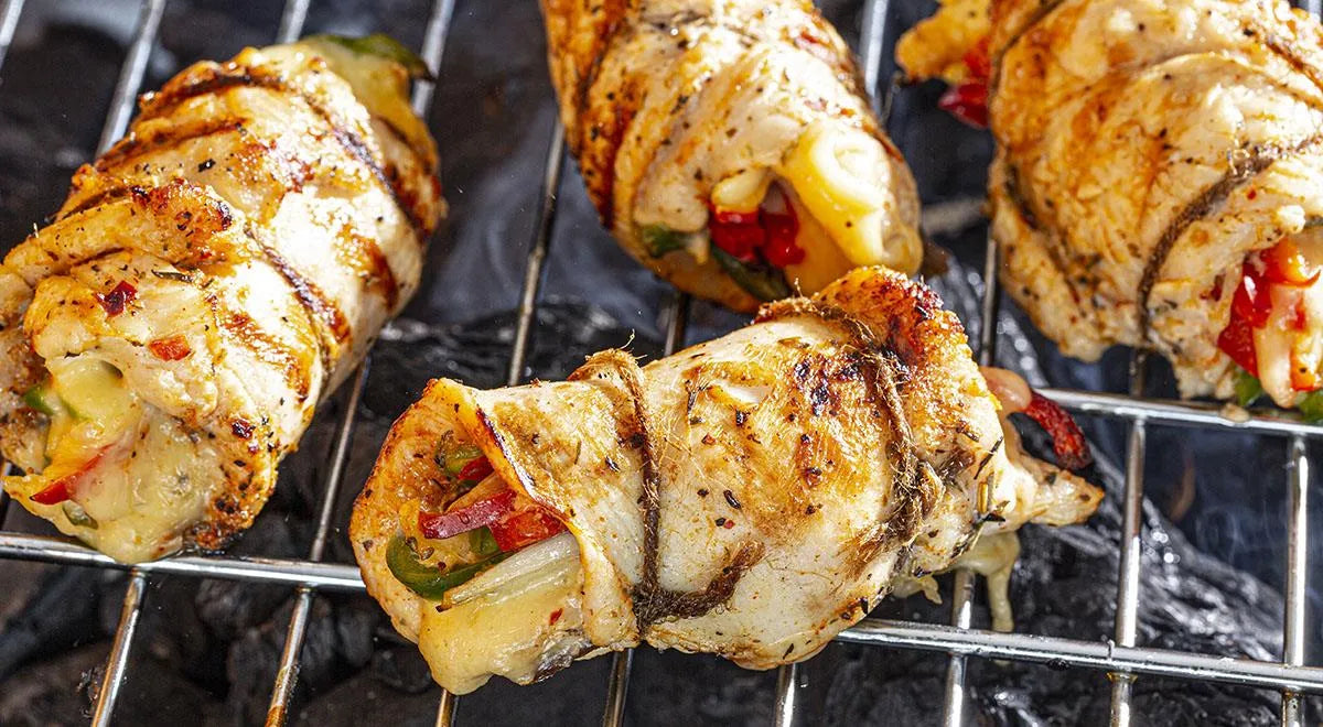 Grilled Turkey Rolls with Bell Peppers - Walfosbrand.com