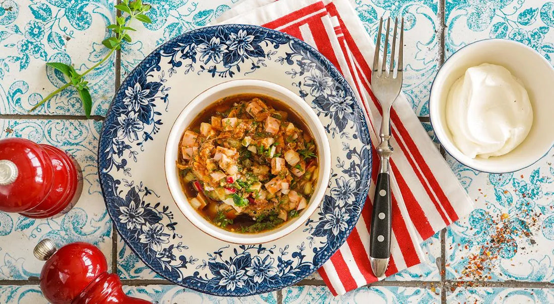 Okroshka with Sprat in Tomato Sauce: A Russian Cold Soup for Summer - Walfosbrand.com