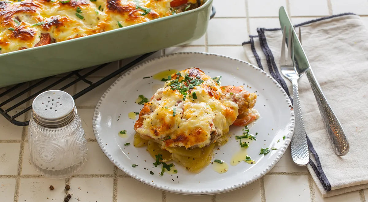 French-Style Minced Meat and Potato Gratin (Мясо по-французски с фаршем) - Walfosbrand.com