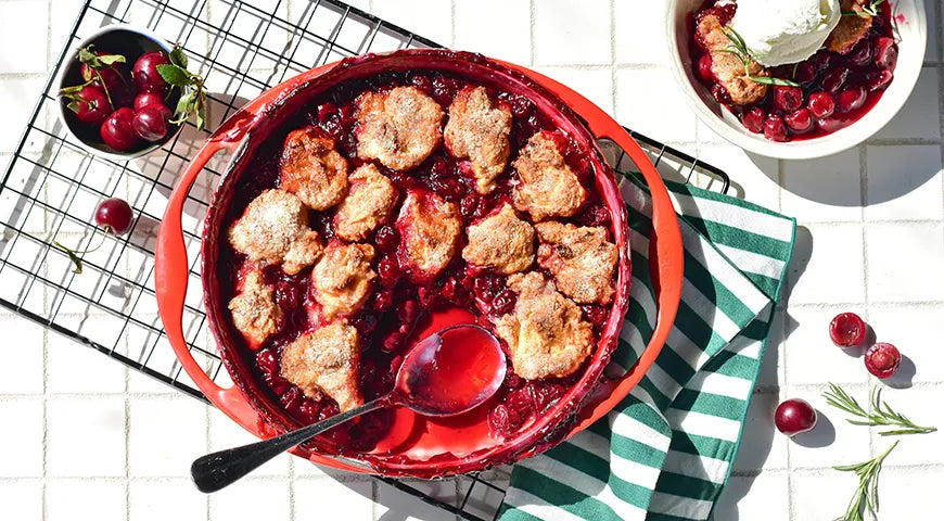 Cherry Cobbler: A Rustic American Dessert with a Herbal Twist - Walfosbrand.com