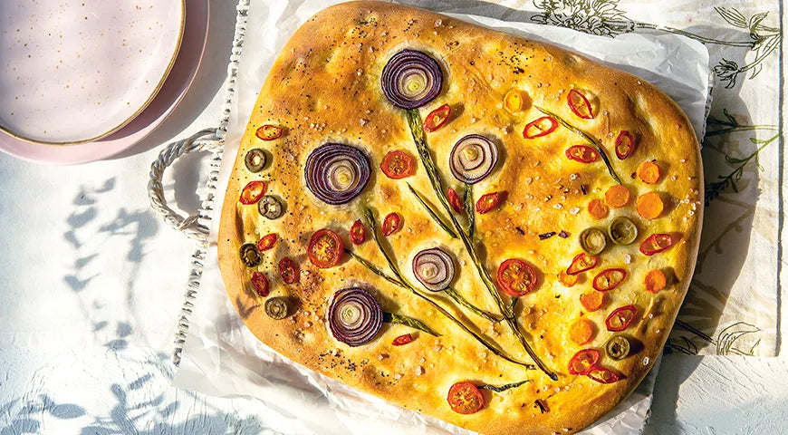 Focaccia with Colorful Vegetables - Walfosbrand.com