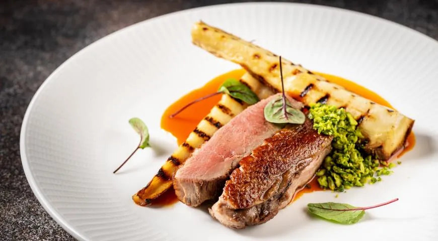 Duck Fillet with Parsnip and Carrot-Orange Sauce - Walfosbrand.com