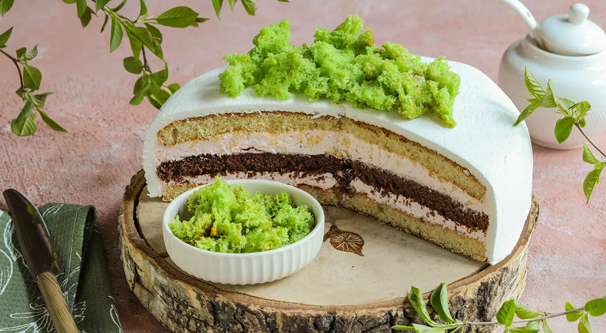 Oven-Baked Biscuit Moss Recipe for Cake Decoration - Walfosbrand.com