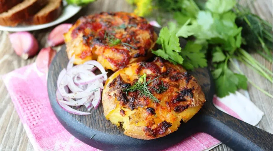 Smashed Potatoes with Aromatic Crust in the Oven - Walfosbrand.com