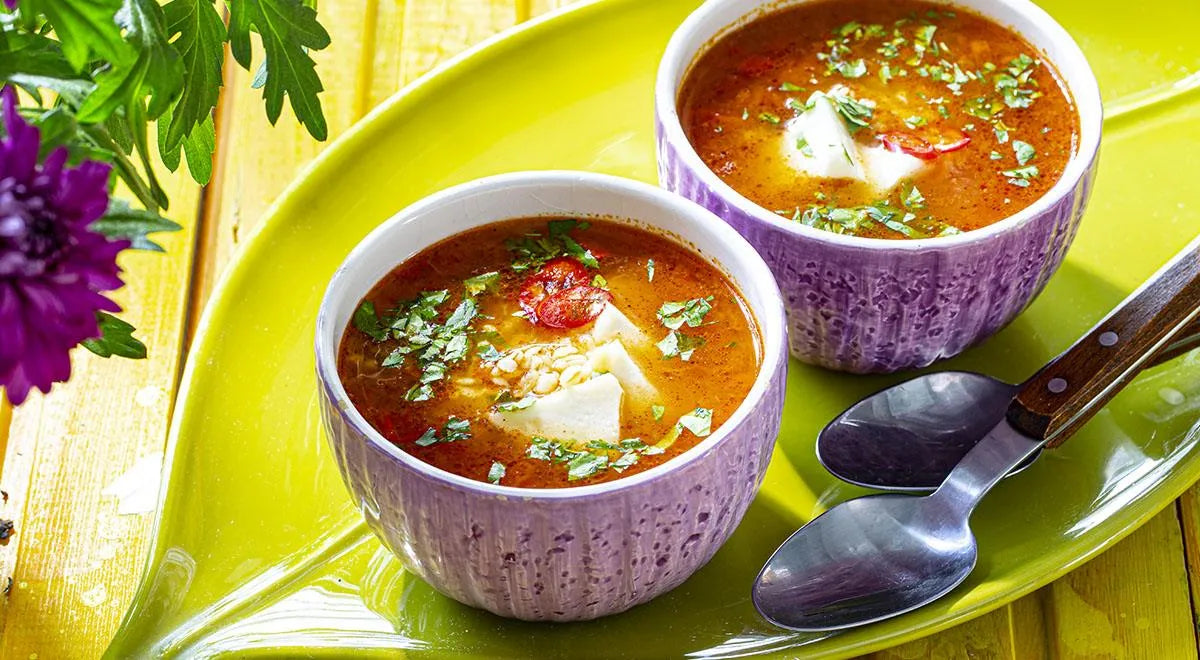 Caucasian Tomato Soup with Brine Cheese and Bulgur - Walfosbrand.com