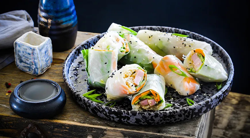 Vietnamese Ham Rolls with Peanut Sauce - Walfosbrand.com