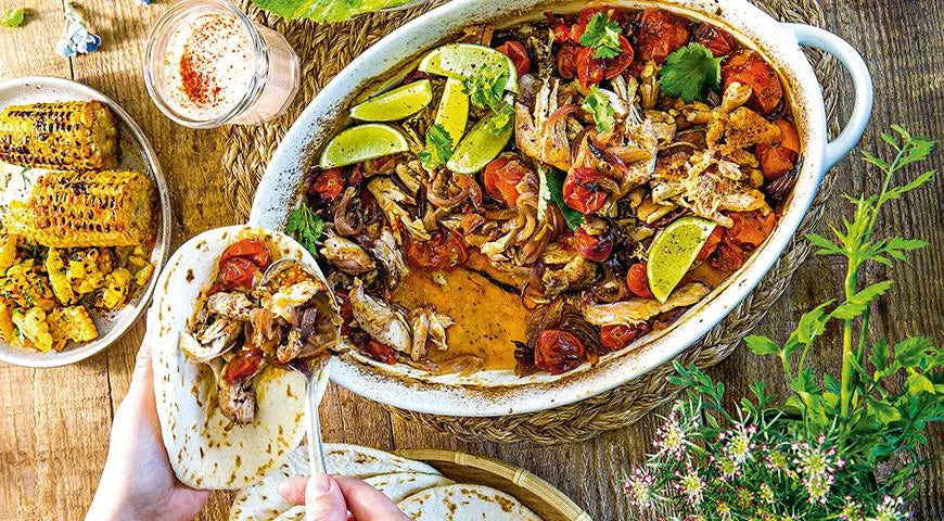 Roasted Chicken with Vegetables and Corn - Walfosbrand.com