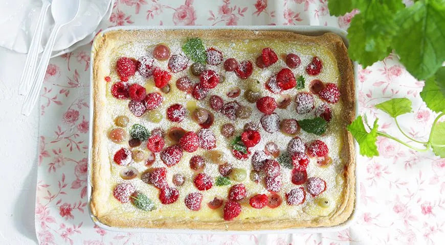 Raspberry and Gooseberry Tart with Lemon Curd - Walfosbrand.com
