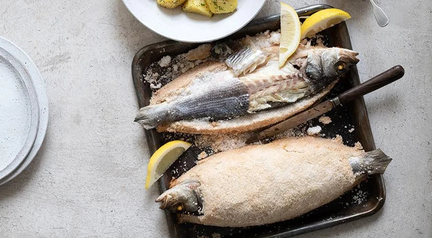 Sea Bass in a Salt Crust with Polish Sauce - Walfosbrand.com