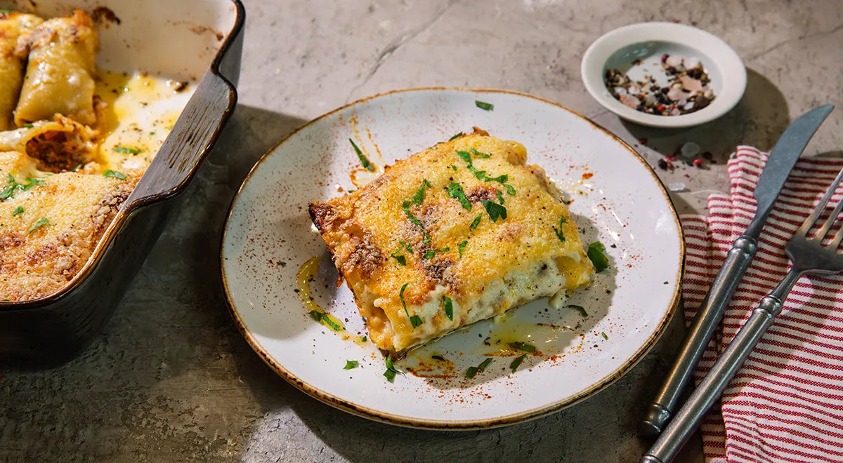 Cannelloni Recipe with Minced Meat and Cream Sauce - Walfosbrand.com