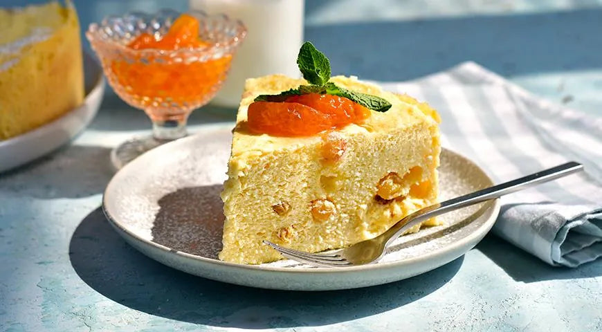 Steamed Curd Casserole with Raisins and Lemon - Walfosbrand.com