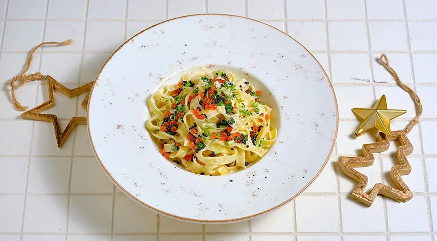 Festive Pasta with Caviar - Walfosbrand.com