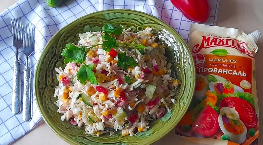 Vegetable Salad with Crab Sticks Mahieev - Walfosbrand.com