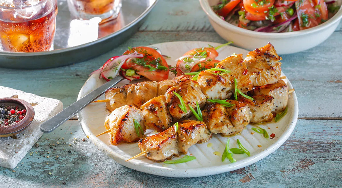 Skewered Chicken Breast on a Skillet – Indoor Grill Fantasy - Walfosbrand.com