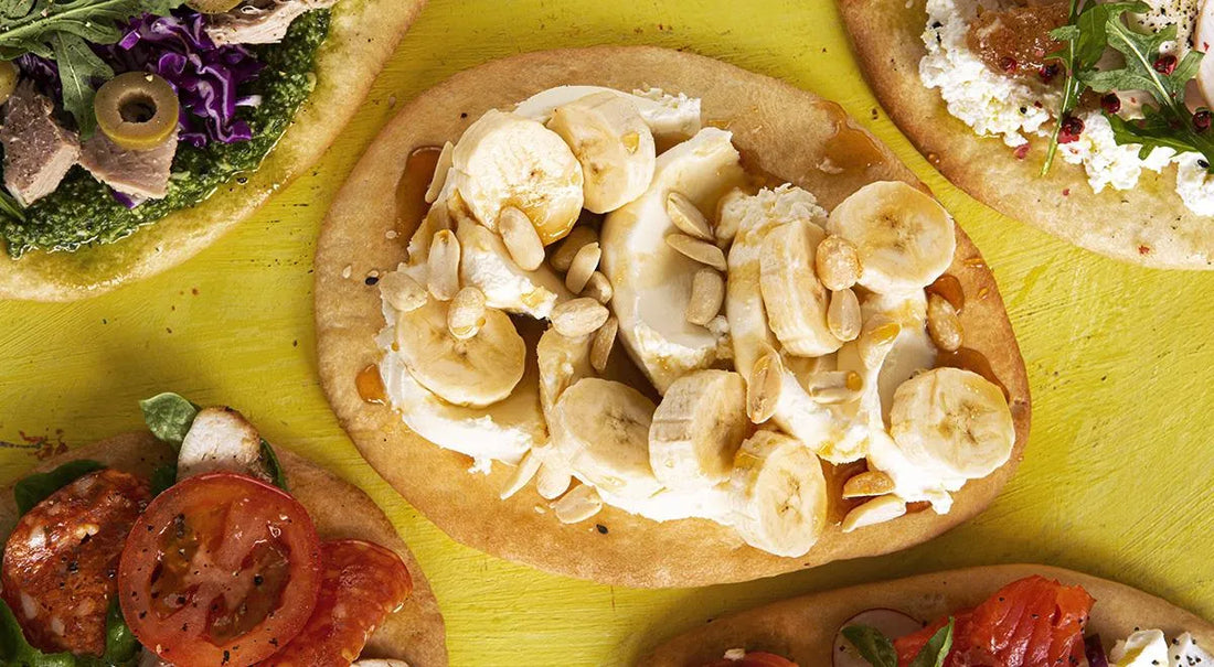 Banana and Mascarpone Flatbread - Walfosbrand.com