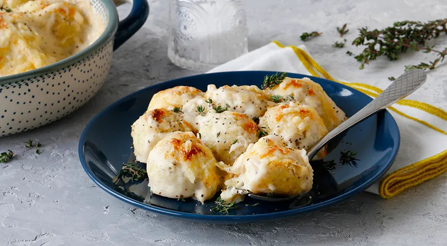 Delicate Fish Meatballs in Classic Béchamel Sauce - Walfosbrand.com