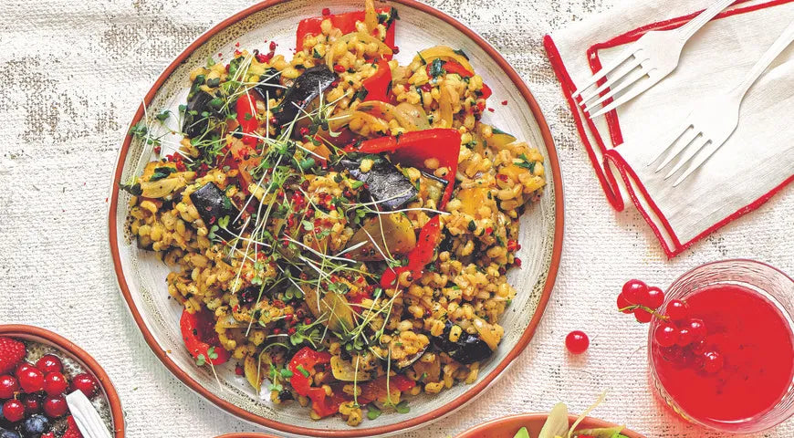 Pearl Barley with Roasted Vegetables: A Royal Grain Reimagined - Walfosbrand.com