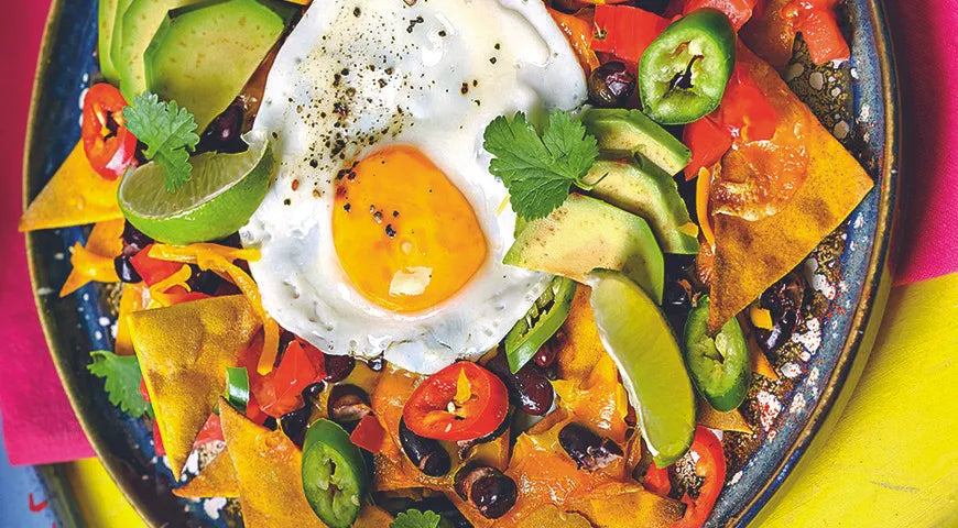Mexican-Style Nachos with Fried Egg - Walfosbrand.com