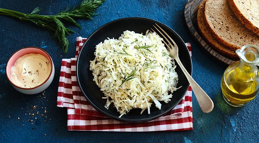 Cabbage and Dill Salad with Garlic Mayonnaise - Walfosbrand.com