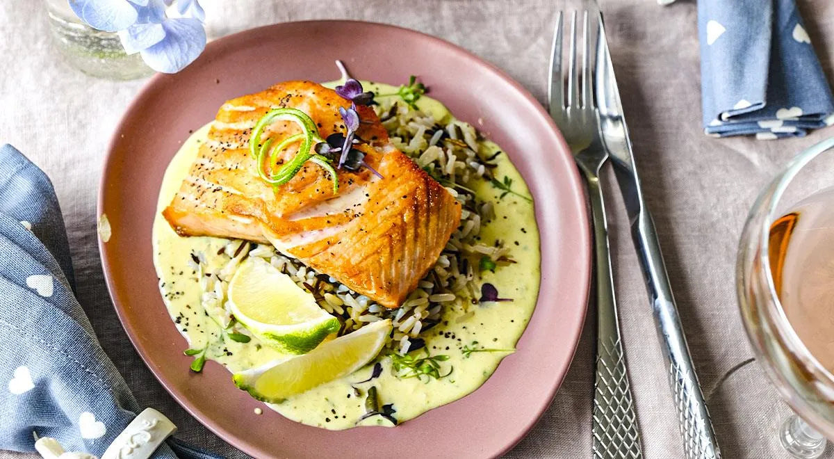 Salmon with Rice and Lime Curry - Walfosbrand.com