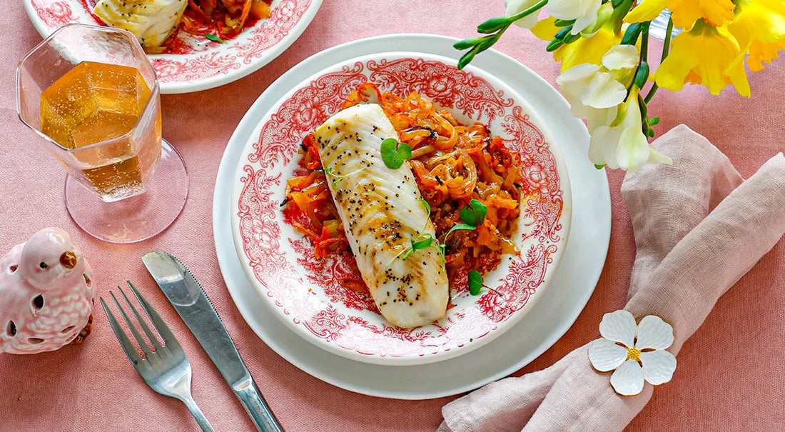 Oven-Baked Cod with Caramelized Onions - Walfosbrand.com
