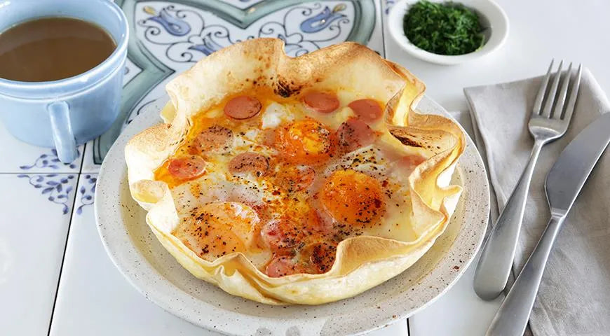 Crispy Lavash Egg & Cheese Skillet - Walfosbrand.com