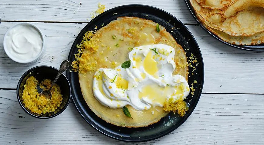 Sour Cream Pancakes with Citrus Sugar - Walfosbrand.com