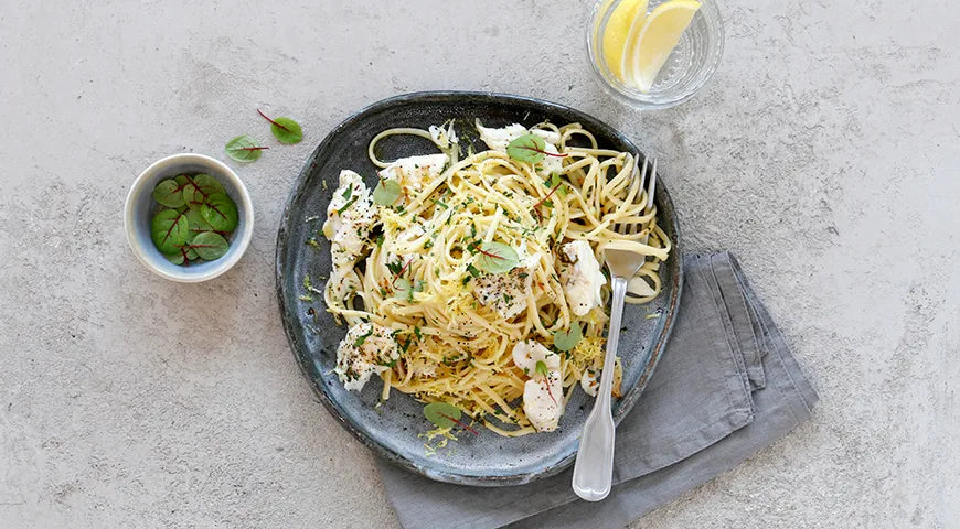 Lemon Pasta with Fish - Walfosbrand.com