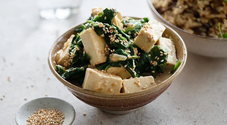 Tofu with Spinach in Coconut Milk - Walfosbrand.com