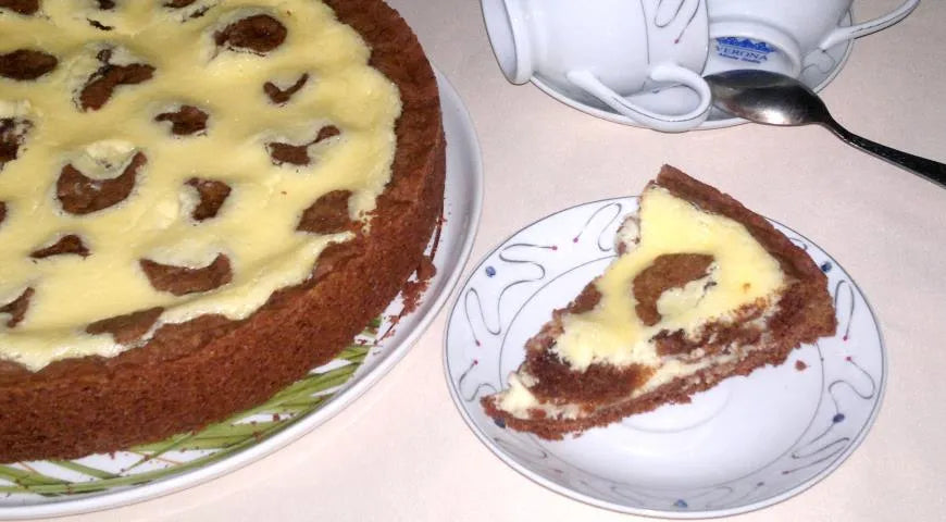 Chocolate Giraffe Pie with Cream Cheese Filling - Walfosbrand.com