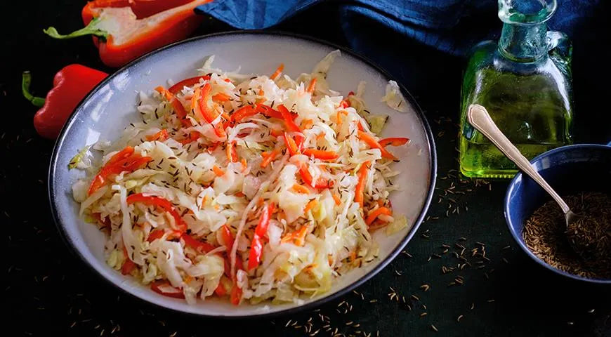 Sauerkraut with Sweet Bell Pepper (Kvashenaya Kapusta so Sladkim Percem) - Walfosbrand.com