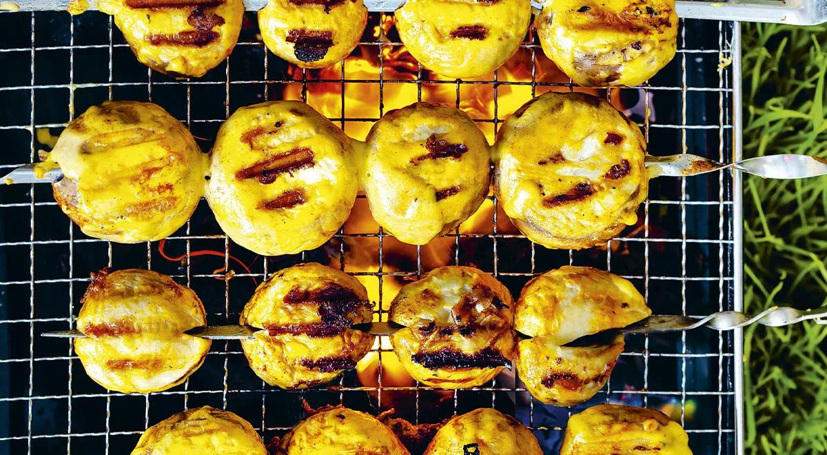 Mushroom Shashlik: A Creamy Cheese Fondue Marinade for Perfect Grilled Mushrooms - Walfosbrand.com