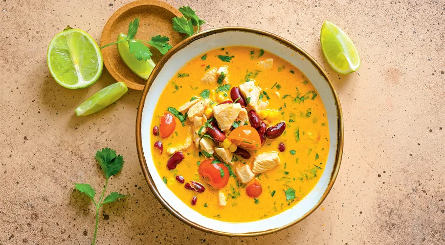 Red Bean and Chicken Breast Soup with Coconut Milk - Walfosbrand.com