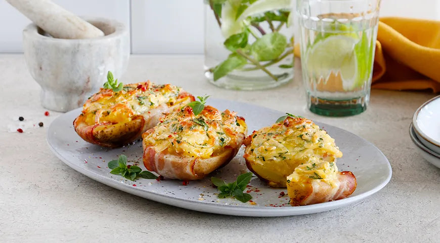 Twice-Baked Potatoes with Bacon and Cheese - Walfosbrand.com