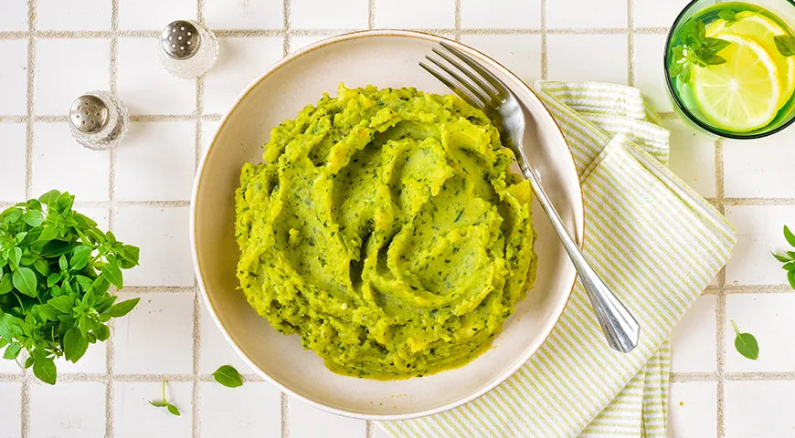 Potato and Green Salad Purée with Roasted Garlic - Walfosbrand.com