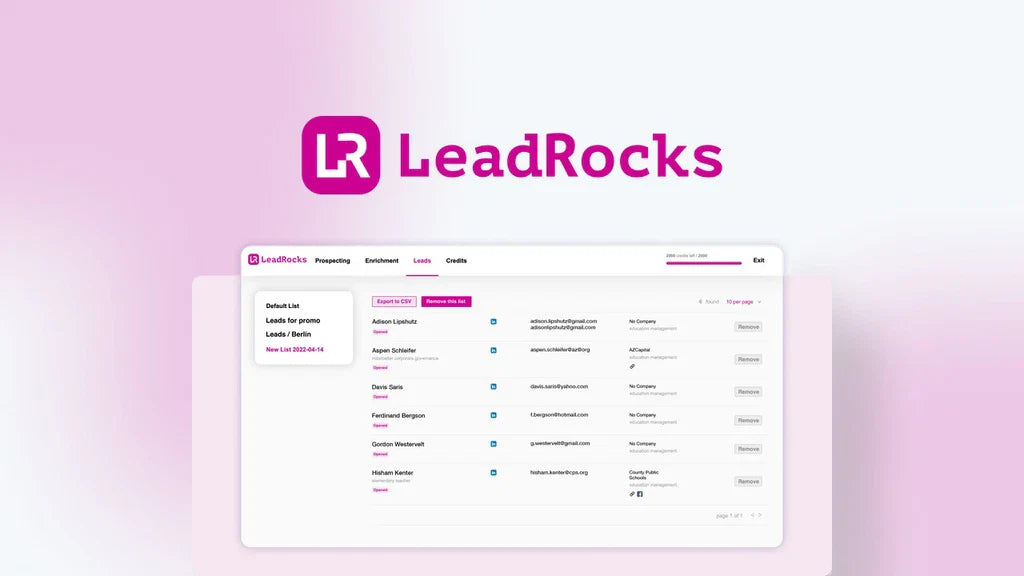  LeadRocks review - Better B2B Leads