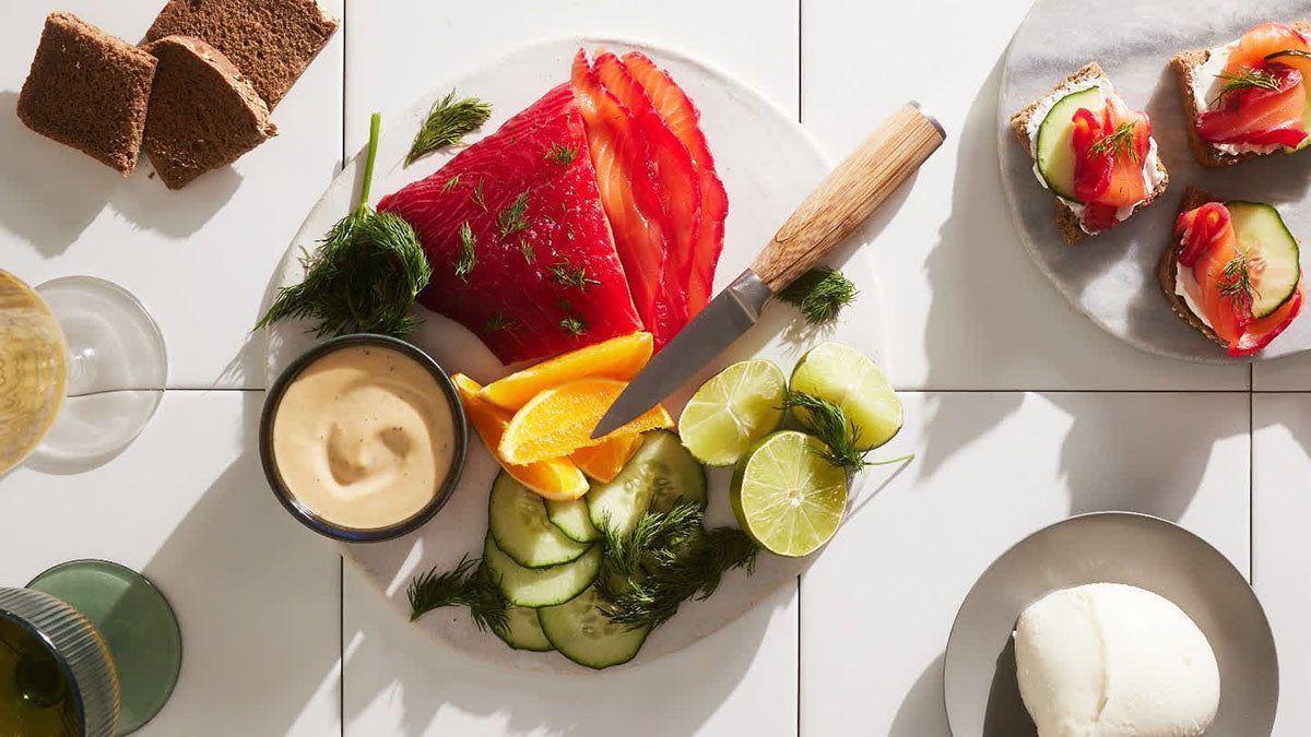 Marinated salmon