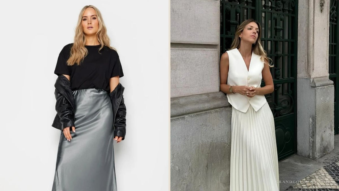 Silk Skirt Outfit Ideas - Grand Goldman
