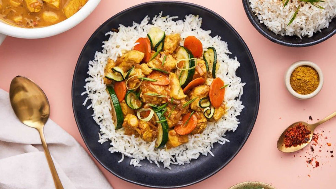 Yellow chicken curry