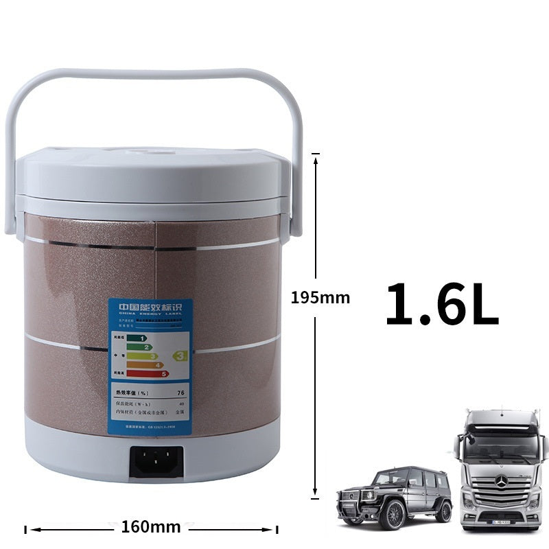 12V 24V міні-рисоварка 1.6L автомобільна вантажівка електрична рисоварка для гарячого супу