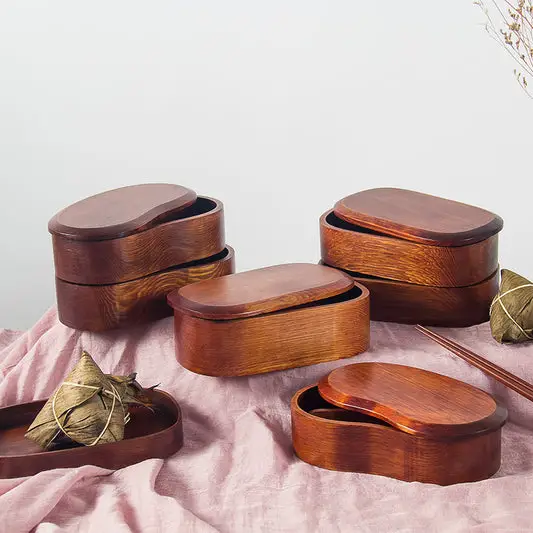 Wooden Lunch Box Japanese Bento Box Creative Sushi Box