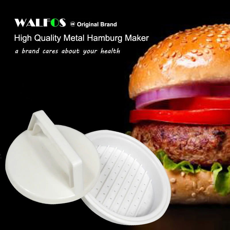 1 Set DIY Hamburger Meat Press Tool Patty Makers Meat Burger Maker Mold Food-Grade Plastic Hamburger Press Burger Maker - Walfos® Kitchenware