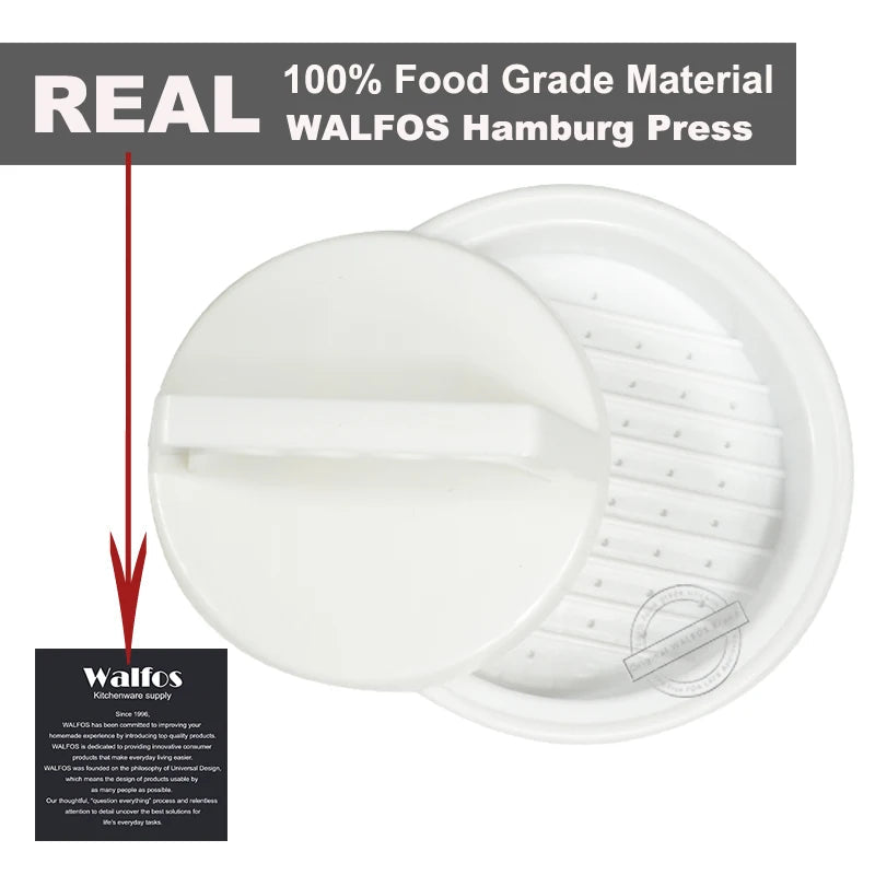 1 Set DIY Hamburger Meat Press Tool Patty Makers Meat Burger Maker Mold Food-Grade Plastic Hamburger Press Burger Maker - Walfos® Kitchenware