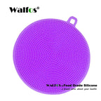 1pcs Magic Cleaning Brushes Silicone Dish Bowl Scouring Pad Pot Pan Wash Brushes Cleaner Kitchen Accessories Dish Washing Brush - Walfos® Kitchenware