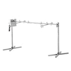 VEVOR 56-Inch Splicable Rotisserie Grill Kit, 132 lbs Sectional Spit Rod with Automatic 52W Motor & Heat Shield, Height Adjustable Spit Roaster Stand for Roasting Pig Lamb, Stainless Steel Grill