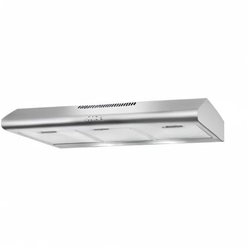 COSMO COS-5MU36 36 in. Delta Collection Ducted Under Cabinet Range Hood, Button Controls, Reusable Filters, LED Lights, Stainless Steel