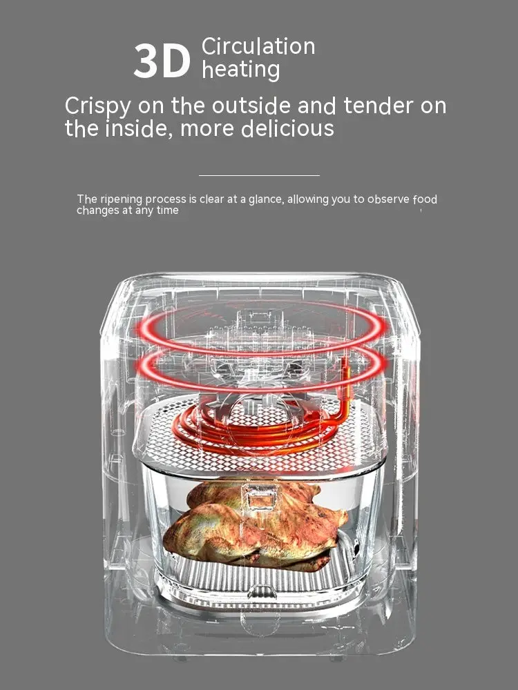 Full-automatic Large-capacity Visual Panoramic Air Fryer