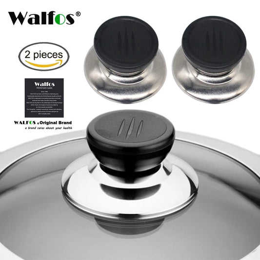 2Pcs/Set Lid For Cookware Pot Saucepan Kettle Lid Cookware Saucepan Kettle Lid Replacement Knobs Cover Holding Handles Pan Part - Walfos® Kitchenware